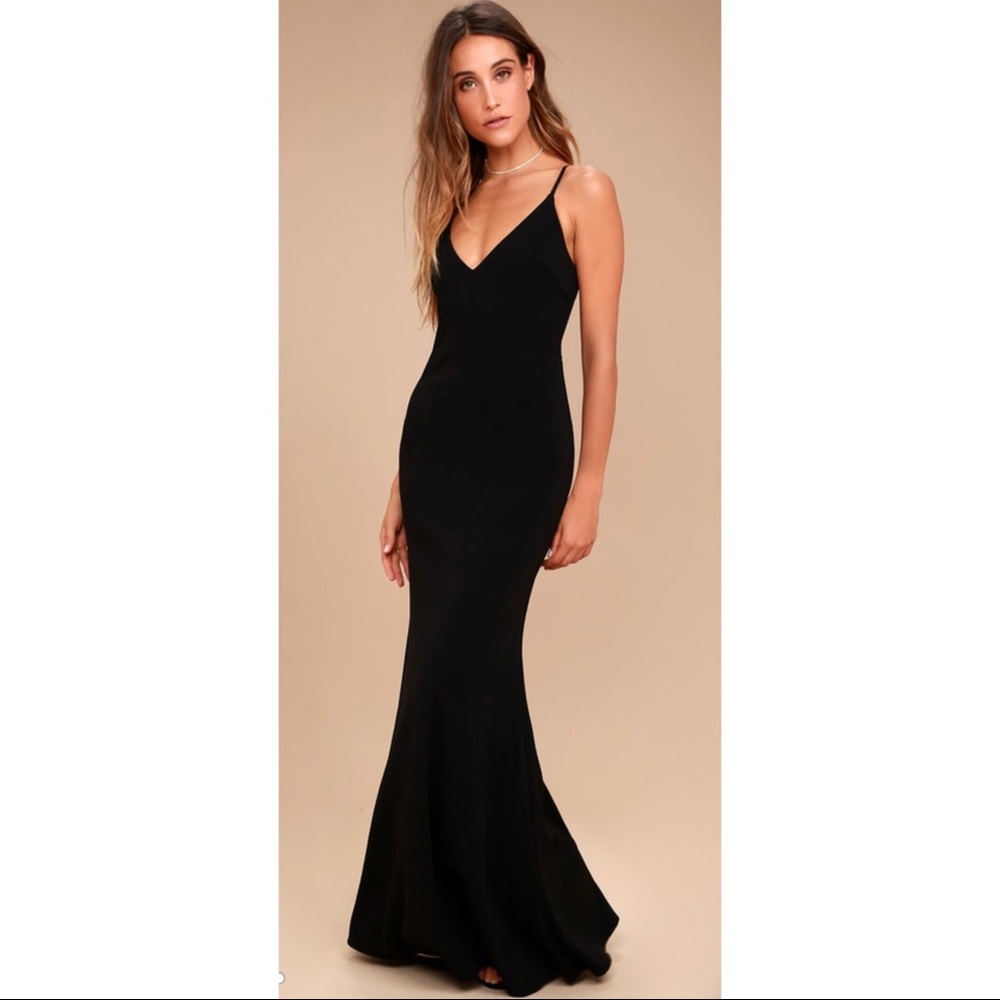 Lulus Infinite Glory Black Maxi Dress